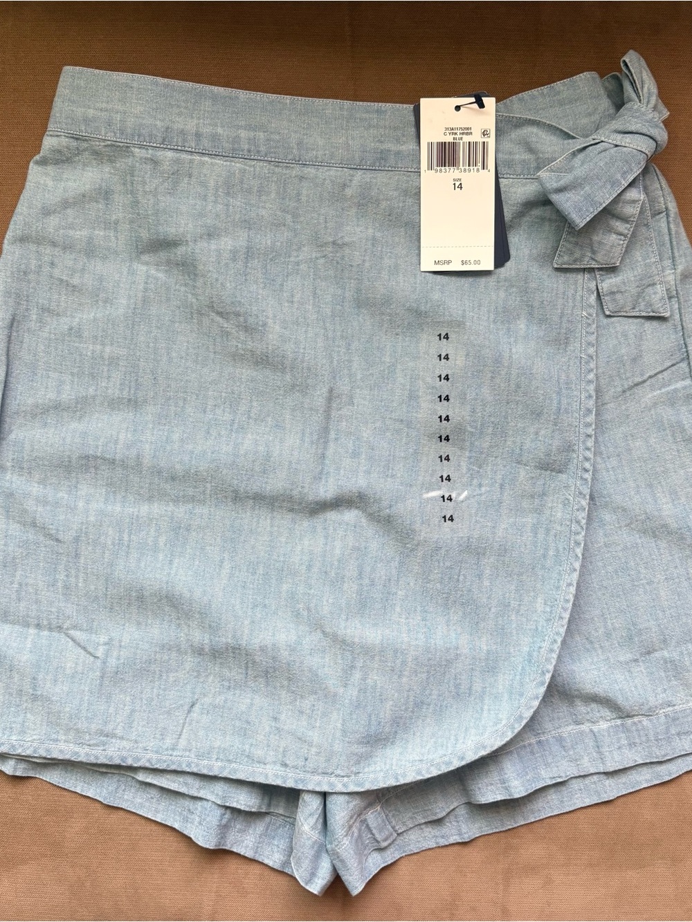 Polo by Ralph Lauren Light Blue Tie-Waist Skort *Youth Size 14*